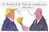 Cartoon: alternative (small) by Andreas Prüstel tagged usa,trump,grenzmauer,mexiko,urinstein,cartoon,karikatur,andreas,pruestel