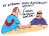 Cartoon: austausch (small) by Andreas Prüstel tagged afd,verschwörungstheorien,deutsche,fremdenfeindlichkeit,austausch,austauschschüler,cartoon,karikatur,andreas,pruestel