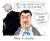 Cartoon: bayrisch-deutsch (small) by Andreas Prüstel tagged bayern,seehofer,söder,innenminister,heimatminister,ministerpräsident,islam,cartoon,karikatur,andreas,pruestel