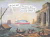 Cartoon: bildungsreise (small) by Andreas Prüstel tagged malerei,kreuzfahrt,bildungsreise,claude,lorrain