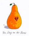 Cartoon: birnig (small) by Andreas Prüstel tagged birne superman cartoon karikatur andreas pruestel