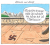 Cartoon: blondie und adolf (small) by Andreas Prüstel tagged hitler,blondie,schäferhund,obersalzberg,berghof