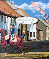 Cartoon: Brrrandenburg... (small) by Andreas Prüstel tagged landbrandenburg,friedrich2,provinz,neonazis