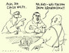 Cartoon: causa wulff (small) by Andreas Prüstel tagged bundespräsident wulff causa kneipe hämorroiden