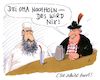 Cartoon: csu bleibt hart! (small) by Andreas Prüstel tagged csu,bayern,klausurtagung,kloster,seeon,flüchtlinge,familiennachzug,cartoon,karikatur,andreas,pruestel