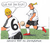 Cartoon: damenfußball (small) by Andreas Prüstel tagged fußball frauenfußball weltmeisterschaft nationalmannschaft ball pille abspiel pass
