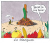 Cartoon: die schmorgurke (small) by Andreas Prüstel tagged ehec infektion salatgurken
