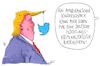 Cartoon: dödel-donald (small) by Andreas Prüstel tagged usa,trump,migrantenkinder,deutsche,kriminalstatistik,flüchtlinge,twitter,austritt,un,menschenrechtsrat,kinderschreck,cartoon,karikatur,andreas,pruestel