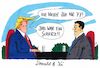 Cartoon: donald und xi (small) by Andreas Prüstel tagged usa,china,trump,xi,jinping,cartoon,karikatur,andreas,pruestel