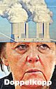 Cartoon: doppelkopp (small) by Andreas Prüstel tagged weltklimagipfel,bonn,merkel,klimakanzlerin,klimaziele,deutschland,kohleausstieg,kohleverstromung,cartoon,collage,karikatur,andreas,pruestel