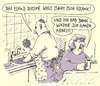 Cartoon: elende welt (small) by Andreas Prüstel tagged global,privat,ehepaar,arbeitsteilung,küche,hausarbeit,elend