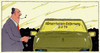 Cartoon: entfernung (small) by Andreas Prüstel tagged hämorrhoiden,hämorrhoidenentfernung,operation,autoaufkleber,cartoon,karikatur,andreas,pruestel