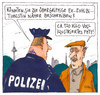 Cartoon: exhibitionismus (small) by Andreas Prüstel tagged entblößung,exhibitionismus,exhibitionistin,tattoo,tätowierung,fett,fettleibigkeit,polizei,anzeige,cartoon,karikatur,andreas,pruestel