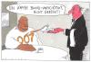 Cartoon: falscher film (small) by Andreas Prüstel tagged bond,kaffee,restaurant