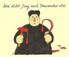 Cartoon: familienkrach (small) by Andreas Prüstel tagged kim,jong,un,nordkorea,jang,song,thaek,kommunistische,diktatur,hinrichtungen,diktator,cartoon,karikatur,andreas,pruestel