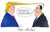 Cartoon: fan al-sisi (small) by Andreas Prüstel tagged usa,ägypten,trump,al,sisi,fan,cartoon,karikatur,andreas,pruestel