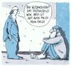 Cartoon: feststellung (small) by Andreas Prüstel tagged armut,bettler,wissenschaft,geld,cartoon,karikatur,andreas,pruestel