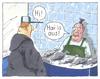 Cartoon: fischig (small) by Andreas Prüstel tagged gruß,grußwort,fischladen,hai,deutsch,englisch,cartoon,karikatur,andreas,pruestel