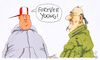 Cartoon: forever (small) by Andreas Prüstel tagged forever,young,generationen,cartoon,karikatur,andreas,pruestel