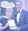 Cartoon: freiheit (small) by Andreas Prüstel tagged usa,geheimdienst,nsa,abhörung,barack,obama,angela,merkel,freiheitsmedaille,cartoon,collage,andreas,pruestel