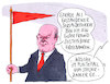 Cartoon: fusionist (small) by Andreas Prüstel tagged deutsche,bank,commerzbank,fusion,olaf,scholz,spd,finanzminister,systemische,großbank,bankenpleiten,steuerzahler,cartoon,karikatur,andreas,pruestel