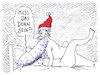 Cartoon: fusselnummer (small) by Andreas Prüstel tagged weihnachten,sex,weihnachtsmannbart,cartoon,karikatur,andreas,pruestel