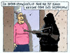 Cartoon: gotteskrieger (small) by Andreas Prüstel tagged is,isis,krieger,gotteskrieger,islam,islamisten,gott,christentum,religion,gewalt,syrien,irak,deutschland,cartoon,karikatur,andreas,pruestel