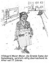 Cartoon: grande dame (small) by Andreas Prüstel tagged demoskopie,grande,dame,alter,tod,umfrage,cartoon,karikatur,andreas,pruestel