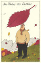 Cartoon: herbstig (small) by Andreas Prüstel tagged herbst,lebensabschnitt,jahreszeit,melancholie