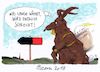 Cartoon: hinziehend (small) by Andreas Prüstel tagged spd,cdu,gespräche,groko,ergebnisoffen,ostern,cartoon,karikatur,andreas,pruestel