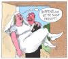 Cartoon: hochzeit (small) by Andreas Prüstel tagged doping heiratsritual