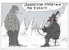 Cartoon: im werbe-wald (small) by Andreas Prüstel tagged kräuterschnaps,werbetexte,jäger