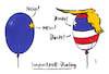 Cartoon: importzölle (small) by Andreas Prüstel tagged eu,usa,trump,importzölle,fristverlängerung,stahl,aluminium,cartoon,karikatur,andreas,pruestel