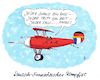 Cartoon: kampfjet (small) by Andreas Prüstel tagged frankreich,deutschland,macron,merkel,gemeinsamer,kampfjet,aufrüstung,erster,weltkrieg,spruch,cartoon,karikatur,andreas,pruestel