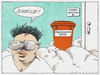 Cartoon: kim ärgerlich (small) by Andreas Prüstel tagged kimjongil,ableben,himmel,himmelspforte,götter