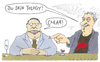 Cartoon: klaro (small) by Andreas Prüstel tagged scientology,kneipe