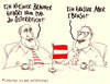 Cartoon: kleiner brauner (small) by Andreas Prüstel tagged österreich,präsidentschaftswahl,van,der,bellen,hofer,kaffee,kleiner,brauner,großer,hitler,cartoon,karikatur,andreas,pruestel