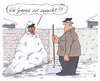 Cartoon: nachbarn (small) by Andreas Prüstel tagged nachbarn,nachbarschaft,schnee,schneebeseitigung,nachbarschaftsstreit,cartoon,karikatur