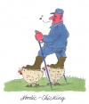 Cartoon: Nordic Chicking (small) by Andreas Prüstel tagged nordic,walking,breitensport,bewegung,freizeit,fitness