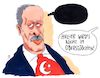 Cartoon: oberstübchen (small) by Andreas Prüstel tagged türkei,erdogan,einmischung,deutscher,wahlkampf,deutschtürken,verhaftungen,deutsche,staatsbürger,belehrungen,cartoon,karikatur,andreas,pruestel