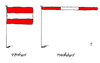 Cartoon: österreich (small) by Andreas Prüstel tagged österreich,verschärfung,asylrecht,parlament,notstandsartikel,flüchtlingspolitijk,grenze,grenzschließung,flagge,grenzbalken,cartoon,karikatur,andreas,pruestel