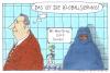 Cartoon: pachttoilette (small) by Andreas Prüstel tagged globalisierung,wc