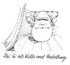 Cartoon: philoei (small) by Andreas Prüstel tagged ostern,ei,arthur,schopenhauer,philosoph,philosophie,bühne,theater,vorstellung,cartoon,karikatur,andreas,pruestel