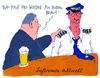 Cartoon: pilotenstreik (small) by Andreas Prüstel tagged lufthansa,piloten,streik,flugkapitän,blau,besoffen,cartoon,karikatur,andreas,pruestel