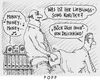 Cartoon: popp (small) by Andreas Prüstel tagged pop,poppen,songs,chef,angestellter,abba,deichkind,cartoon,karikatur,andreas,pruestel