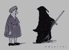 Cartoon: prothese (small) by Andreas Prüstel tagged tod,sex,sense,prothese