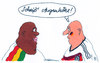 Cartoon: remis (small) by Andreas Prüstel tagged fußballweltmeisterschaft,brasilien,vorrunde,ghana,deutschland,remis,unentschieden,augenhöhe,cartoon,karikatur,andreas,pruestel