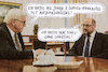 Cartoon: rennautos (small) by Andreas Prüstel tagged bundespräsident,steinmeier,spd,martin,schulz,spielzeug,rennautos,schuco,cartoon,collage,andreas,pruestel