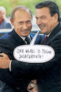 Cartoon: rentner (small) by Andreas Prüstel tagged putin,schröder,rosneft,zusatzrente,cartoon,collage,andreas,pruestel