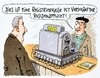 Cartoon: residenzpflicht (small) by Andreas Prüstel tagged asyl,flüchtlinge,flüchtlingszustrom,registrierungszentren,verschärfte,residenzplicht,asylpolitik,registrierkasse,cartoon,karikatur,andreas,pruestel